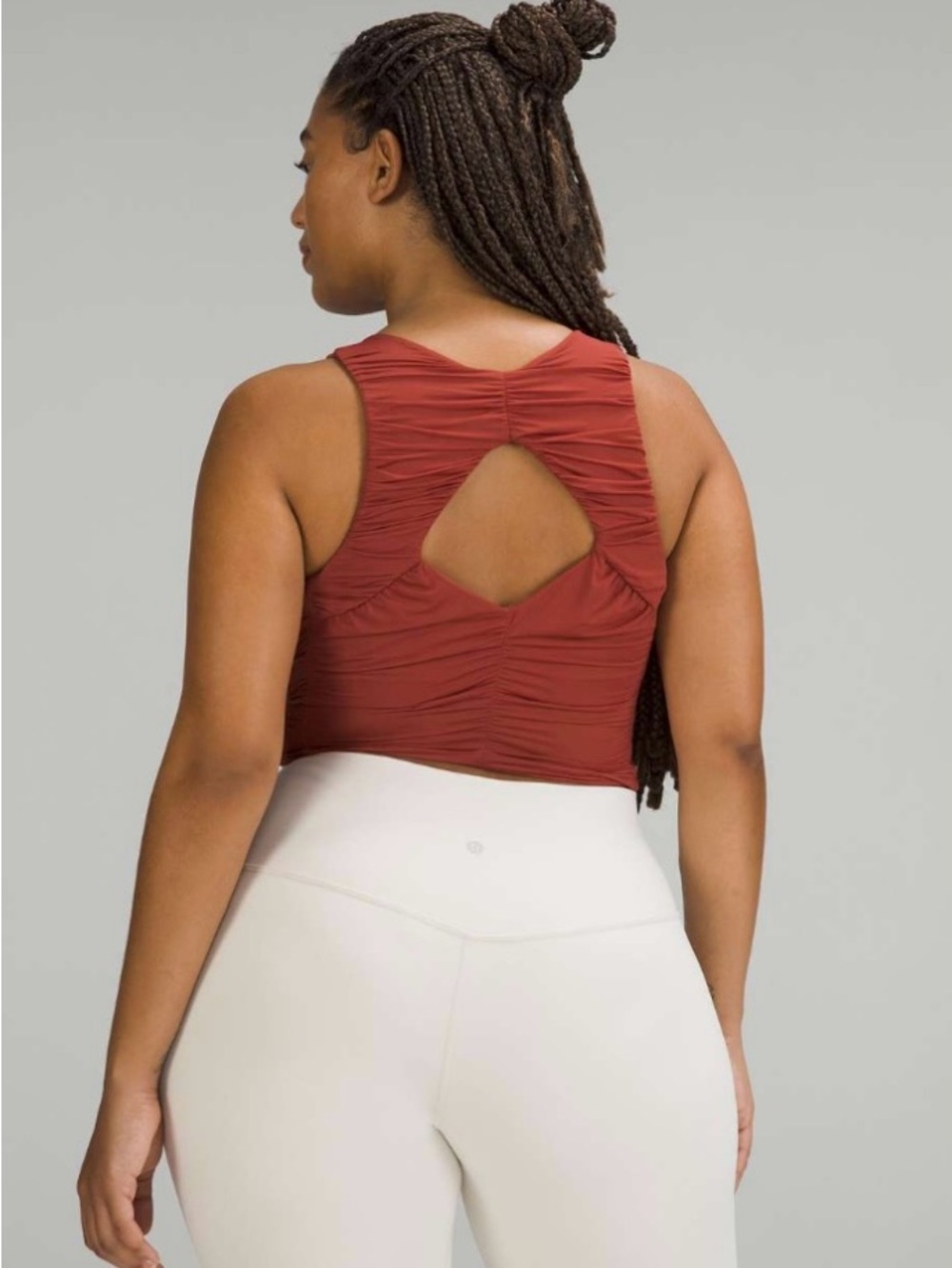 Lululemon Align High Neck Tank Ruched Sz 8 Like New
